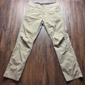 Kuhl Free Radikl Pants Nylon Hiking 5158 Khaki Men’s Size 34 X 32
